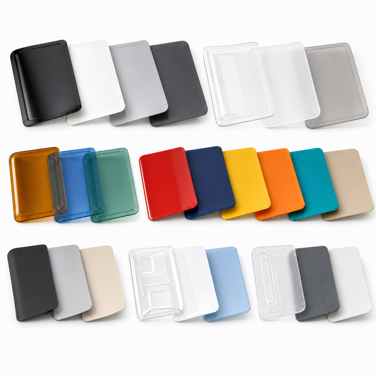 thermoplastic material color and finishes options