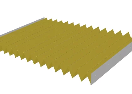 Bellow flat stitched yellow